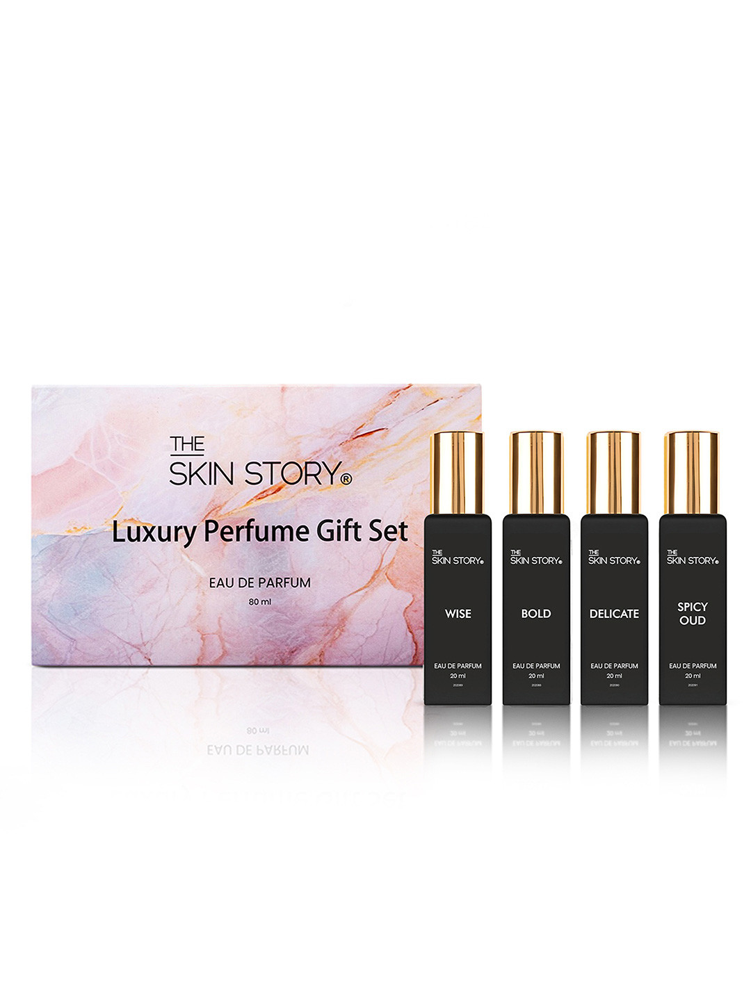 THE SKIN STORY Set Of 4 Wise, Bold, Delicate & Spicy Oud Eau De Perfume - 20 ml Each