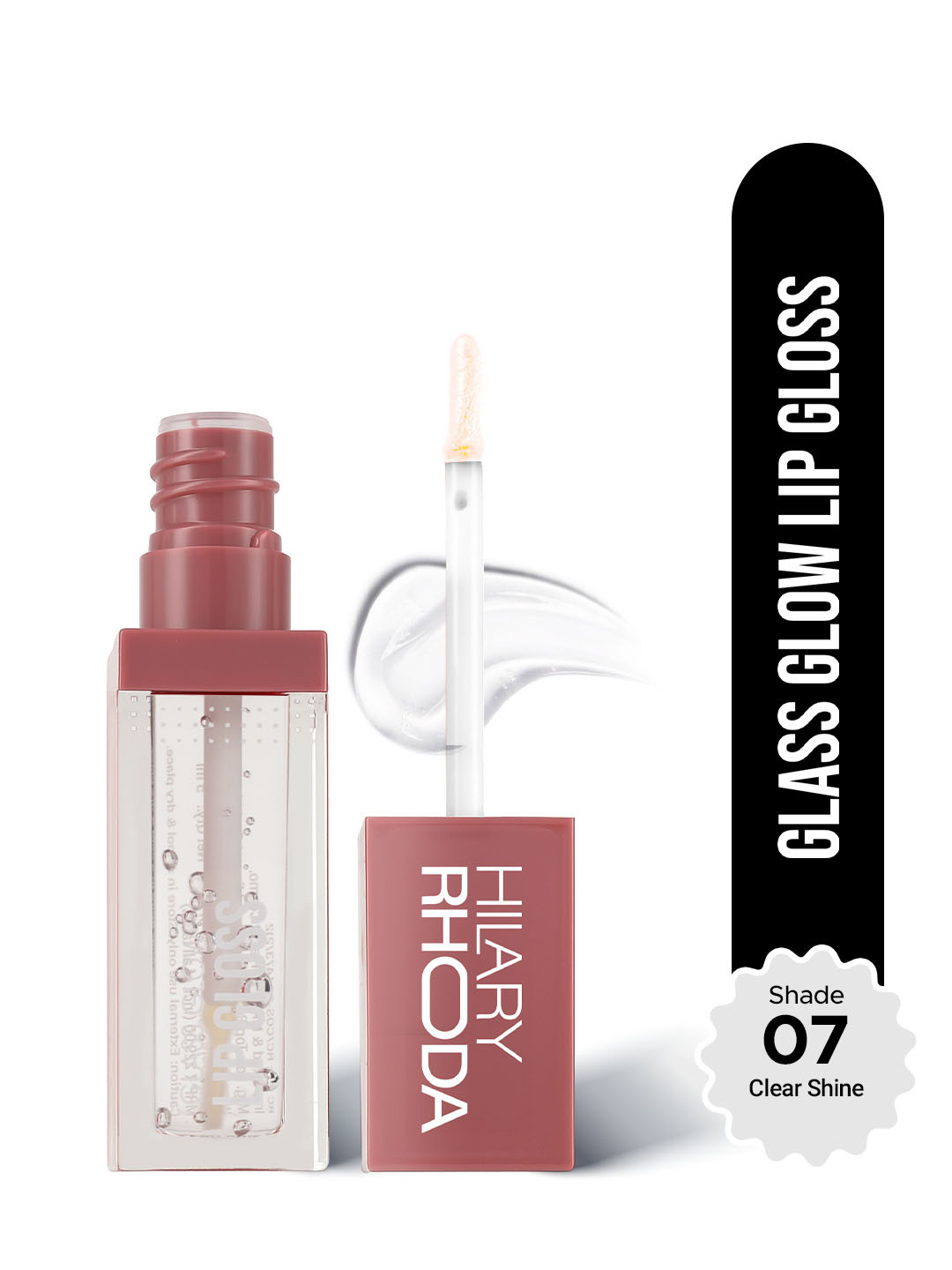 Hilary Rhoda Glass Glow Nourishing & Hydrating Lip Gloss- 5 ml- Clear Shine 07