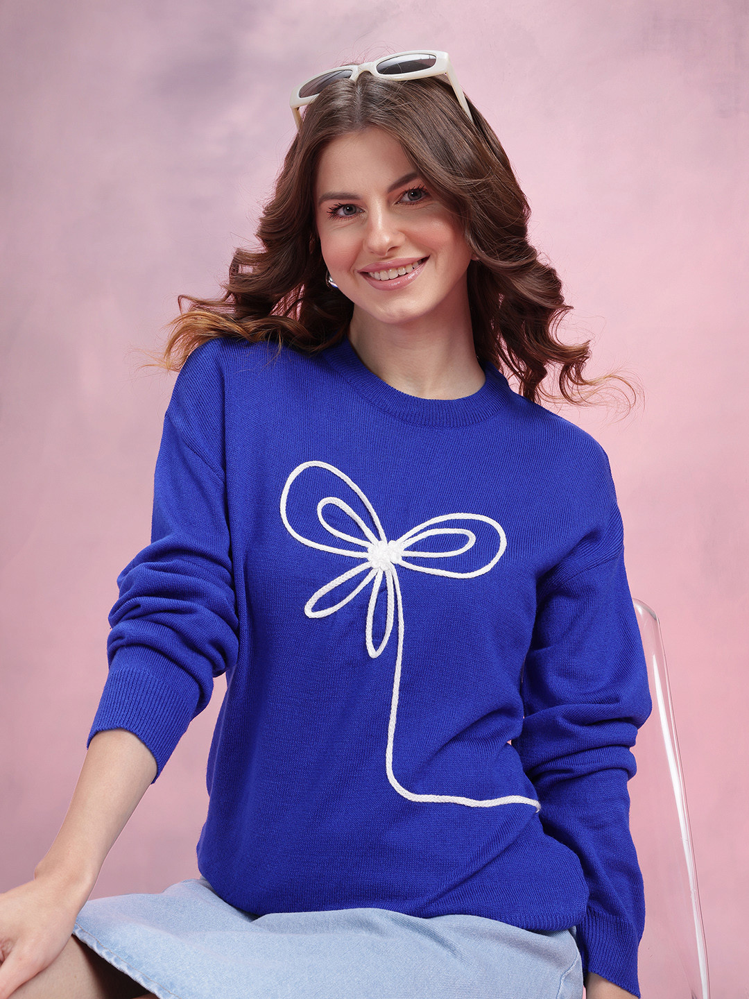 DressBerry Conversational Applique Detail Pullover