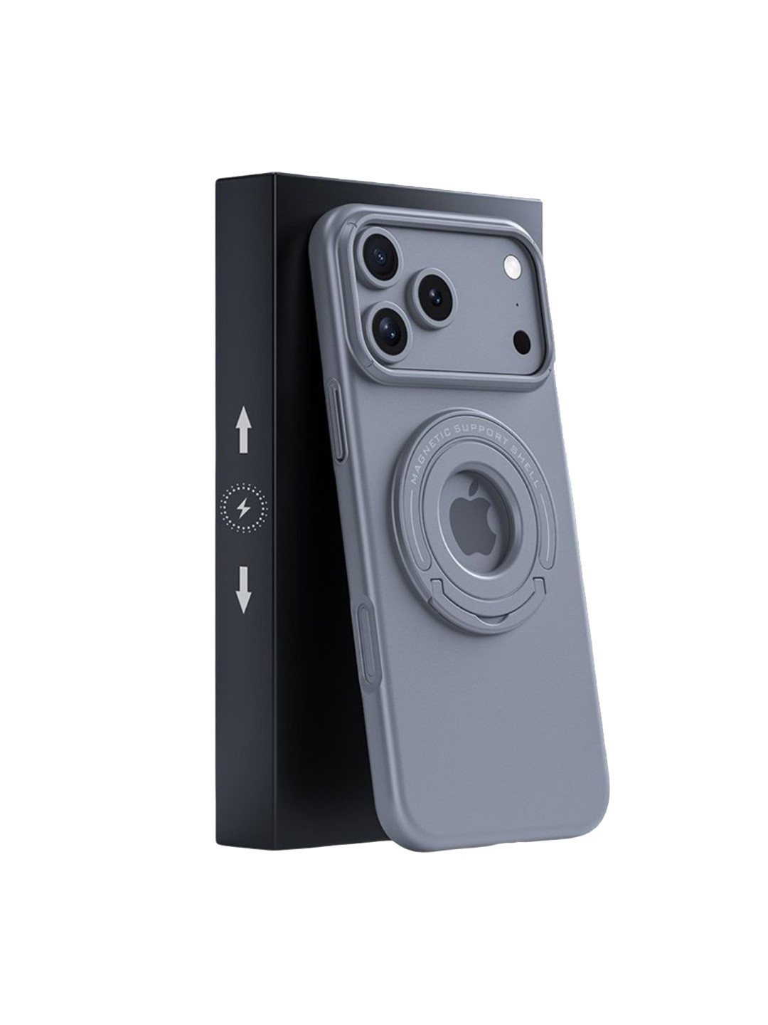 Luxury Kase iPhone 17 Pro Premium Magnetic Support Shell Case with Built-in Kickstand