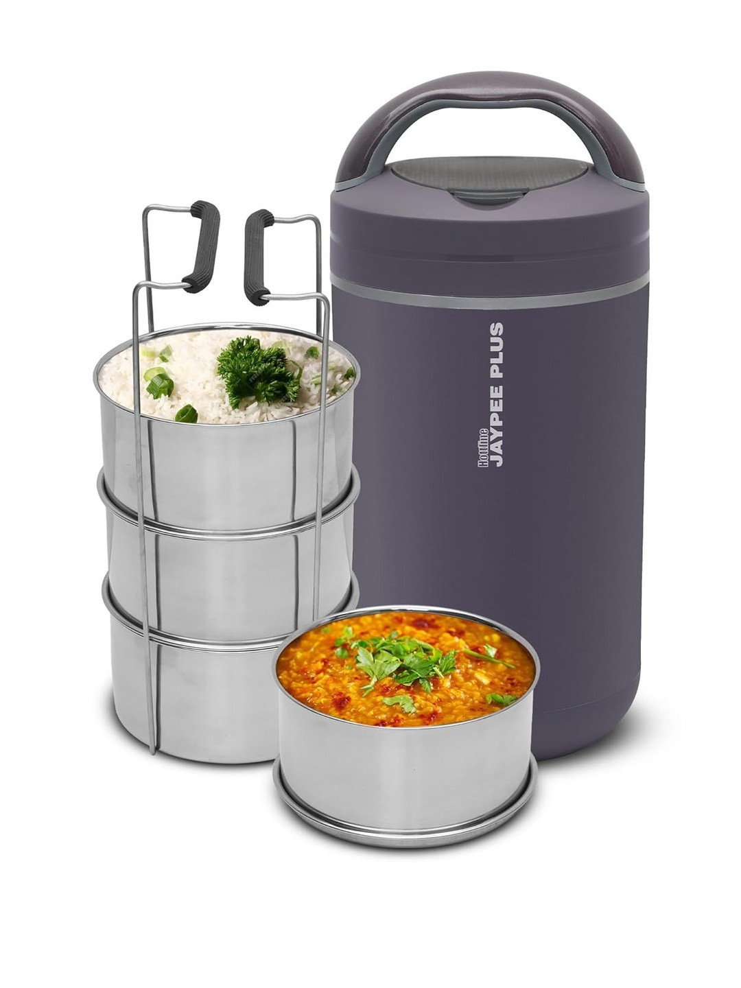 JAYPEE PLUS  4 Raider Stainless Steel Electric Lunch Box