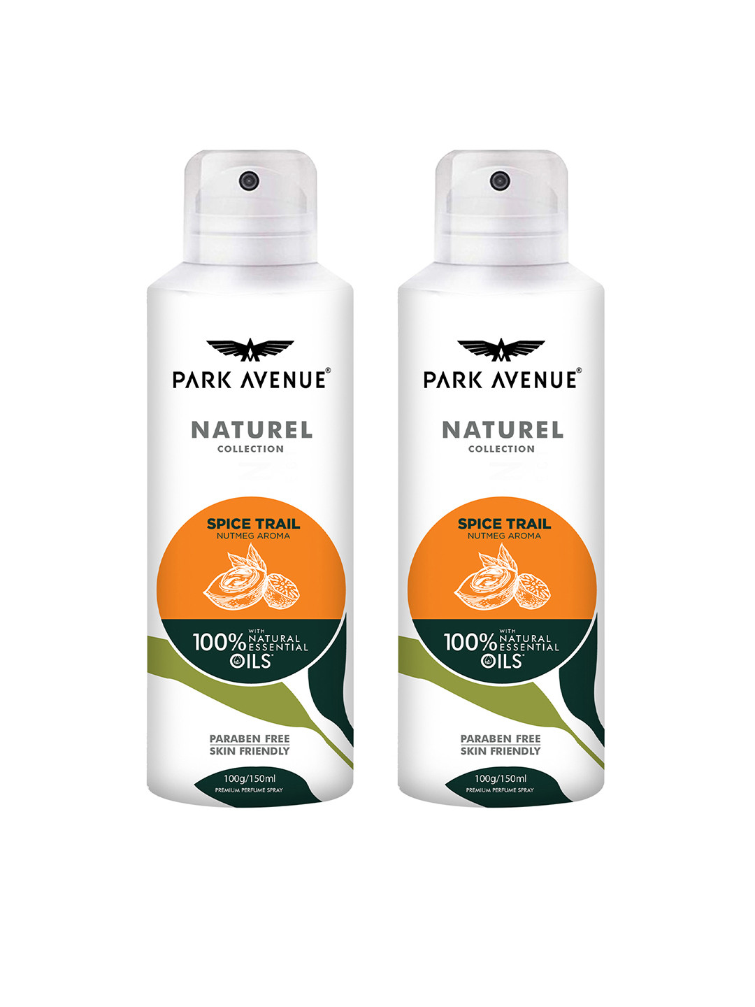 Park Avenue Men Set of 2 Naturel Spice Trail Deodorant with Essential Oils - 100g each