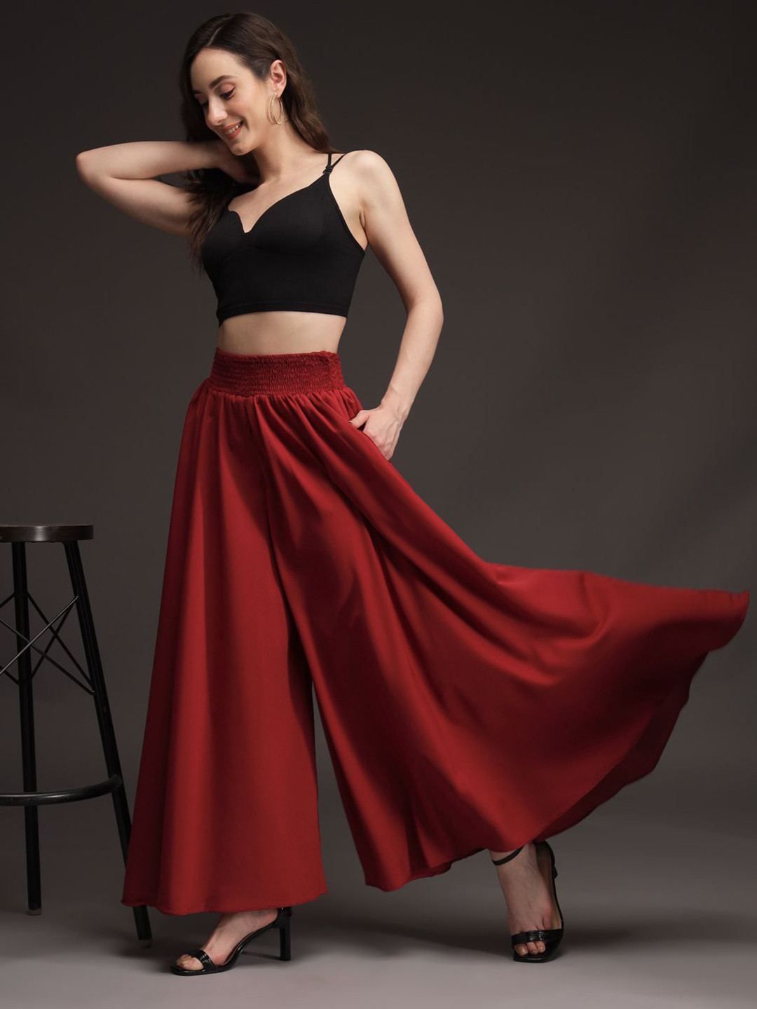 emeros Women Flared Palazzos