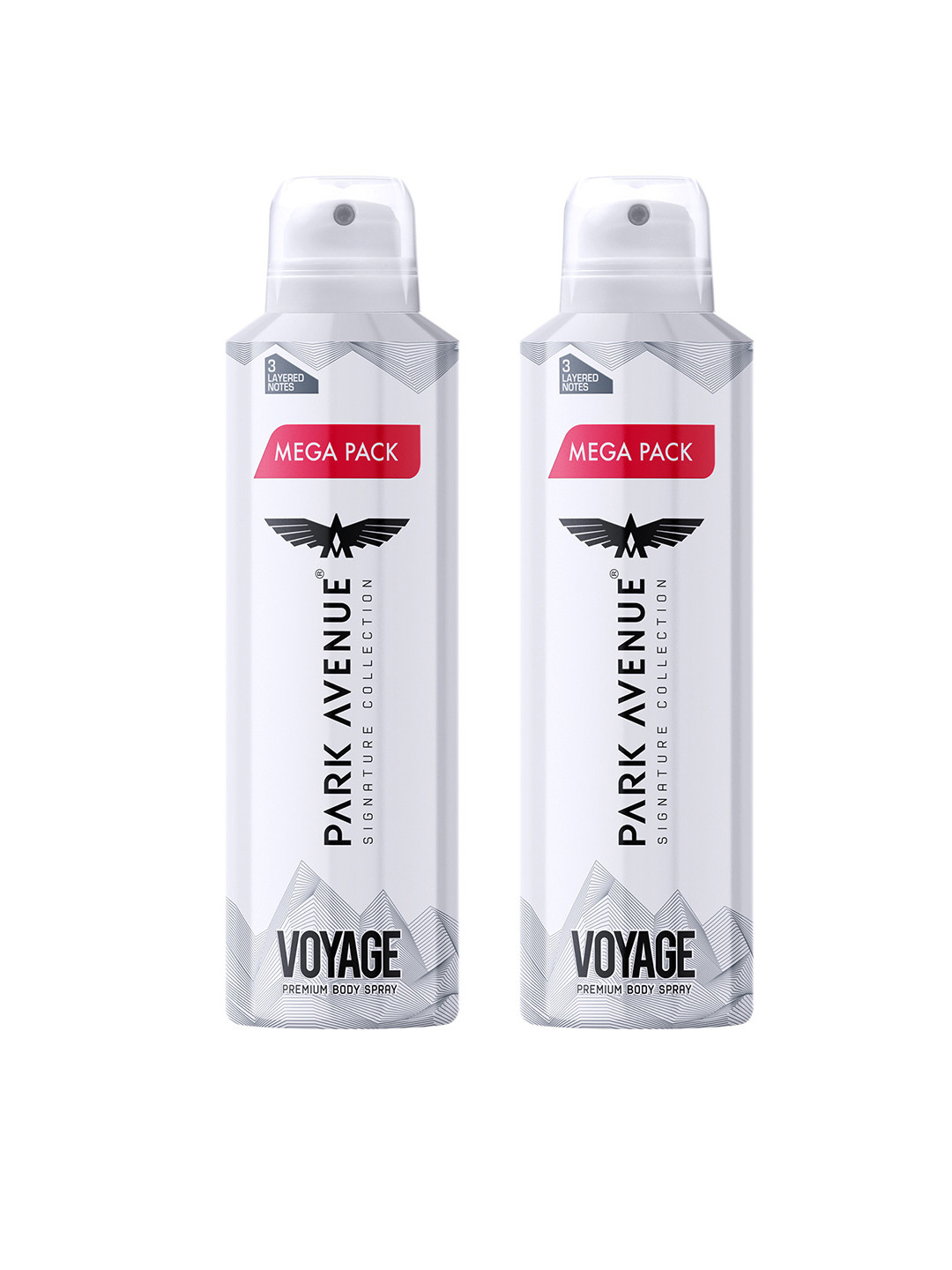 Park Avenue Men Set of 2 Mega Voyage Perfume Spray - 156g (220 ml) each