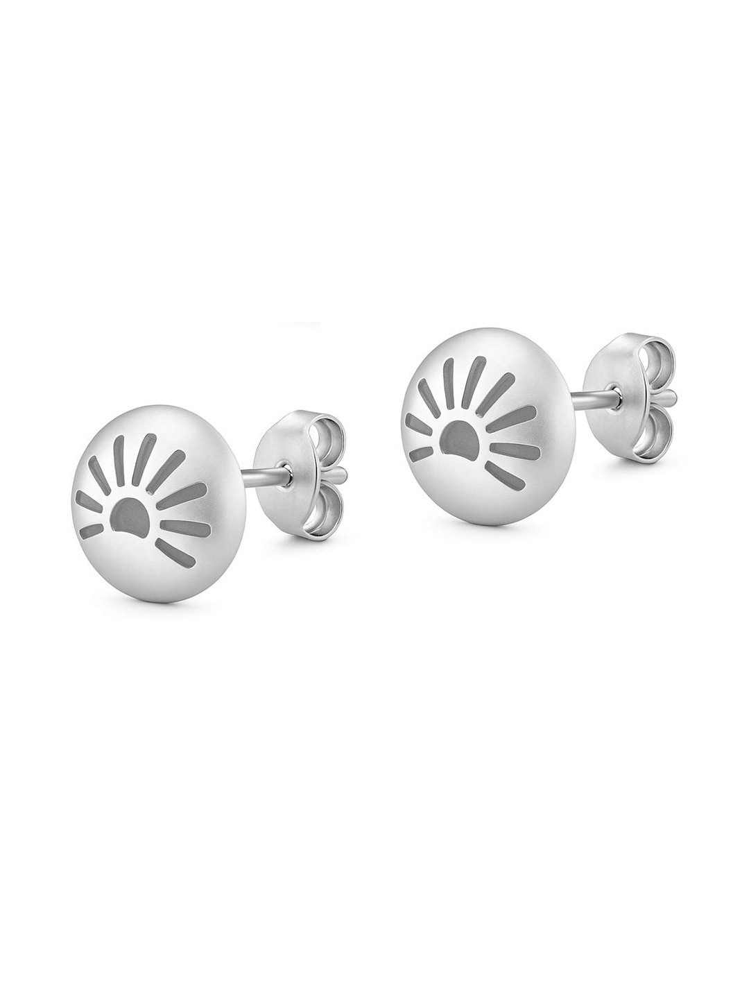 Goldnera 925 Sterling Silver Sun Shaped Studs