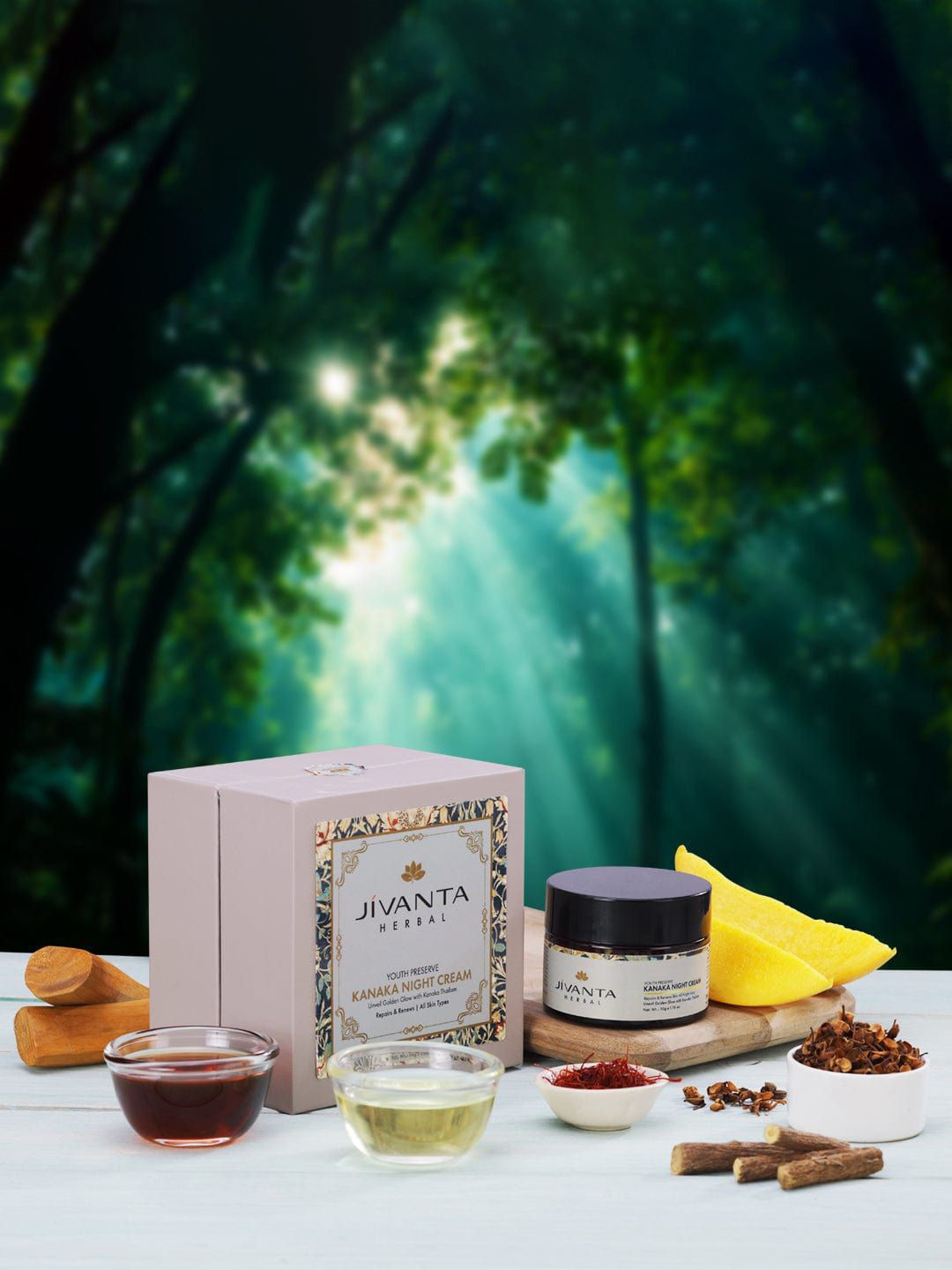 Jivanta Herbal Kanaka Night Cream - 50 g