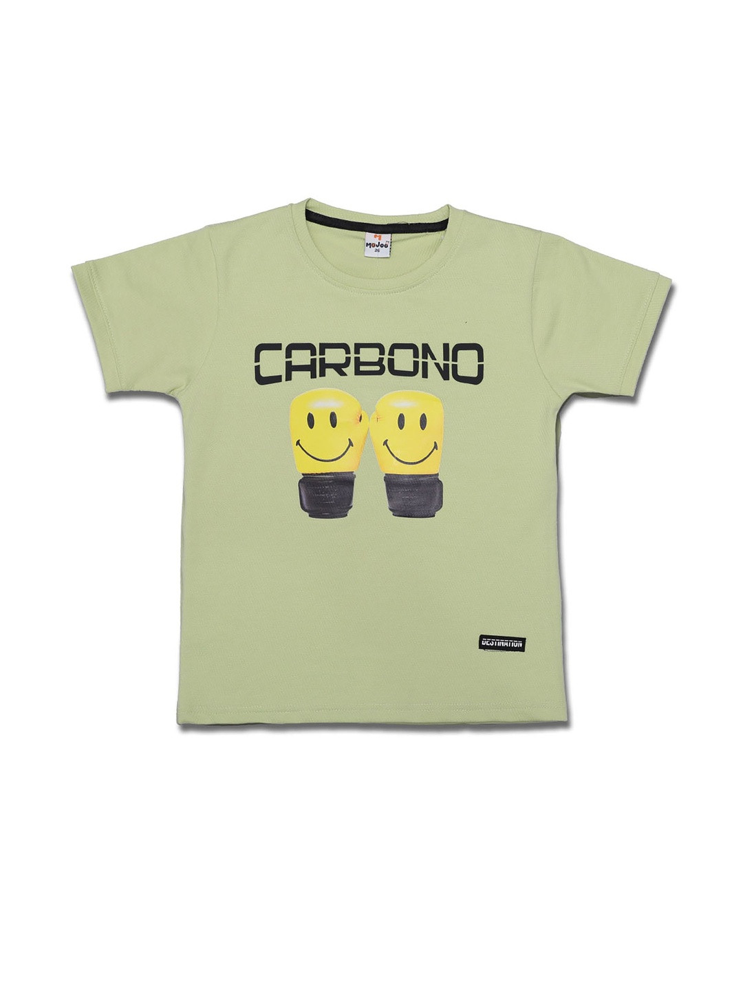 Mojoo Boys Lime Green BLENDED Tshirts