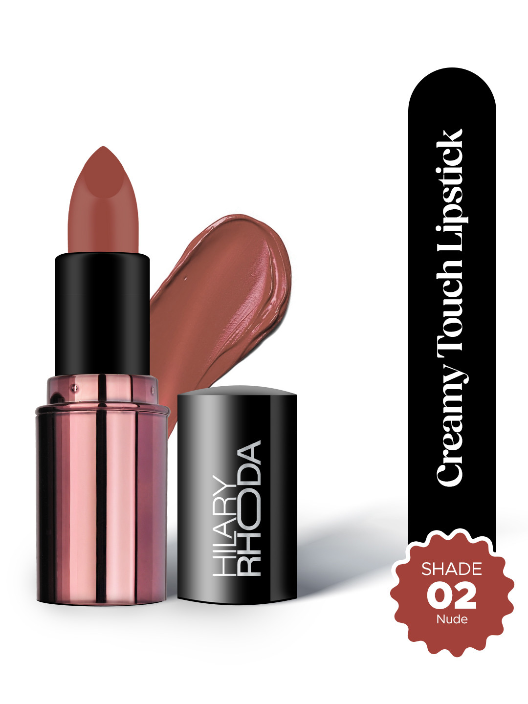Hilary Rhoda Long Lasting Creamy Touch Lipstick- 4 g - Pink Nude 02