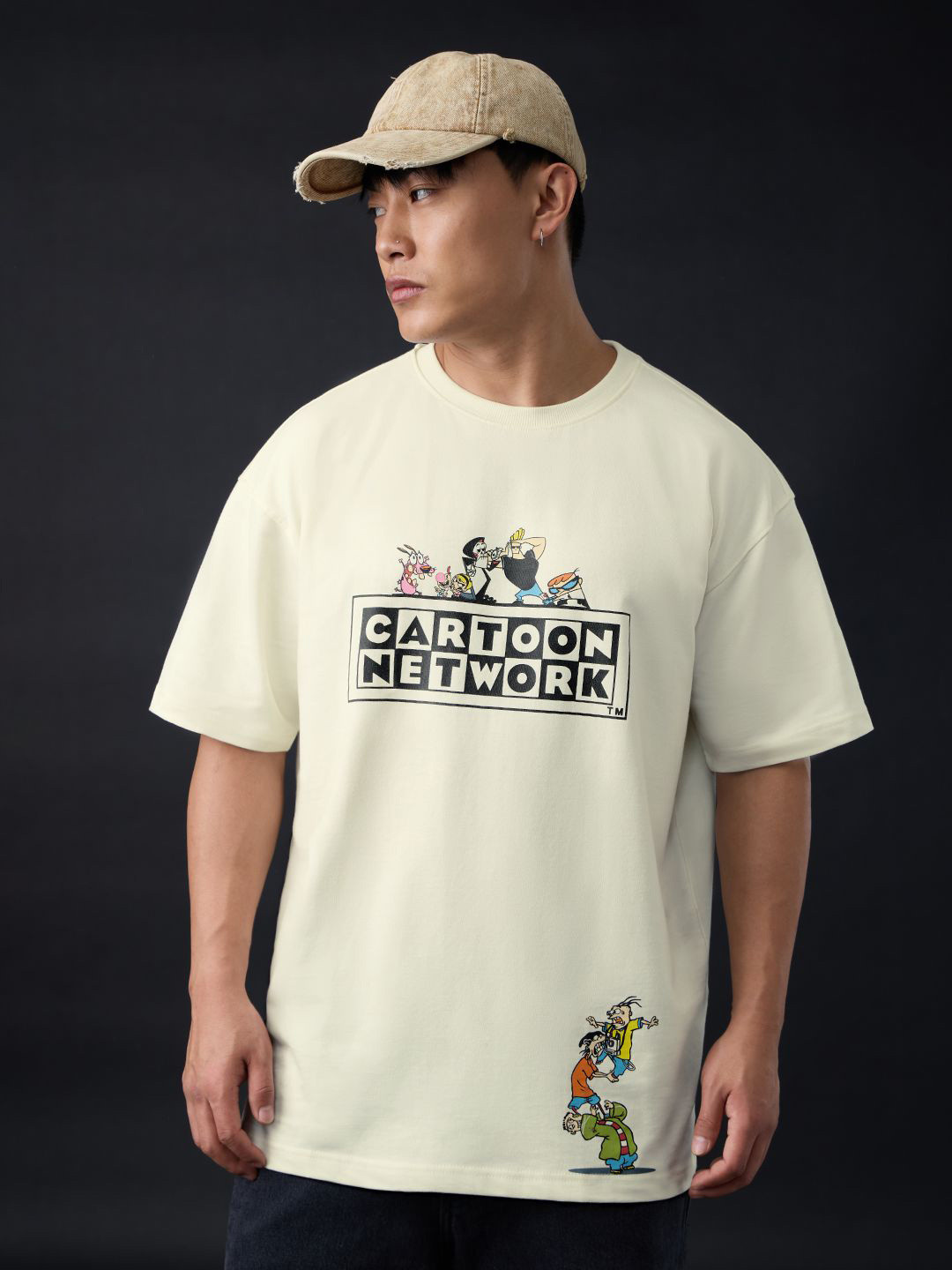 The Souled Store Men Cartoon Network Printed Pure Cotton Oversized T-shirt