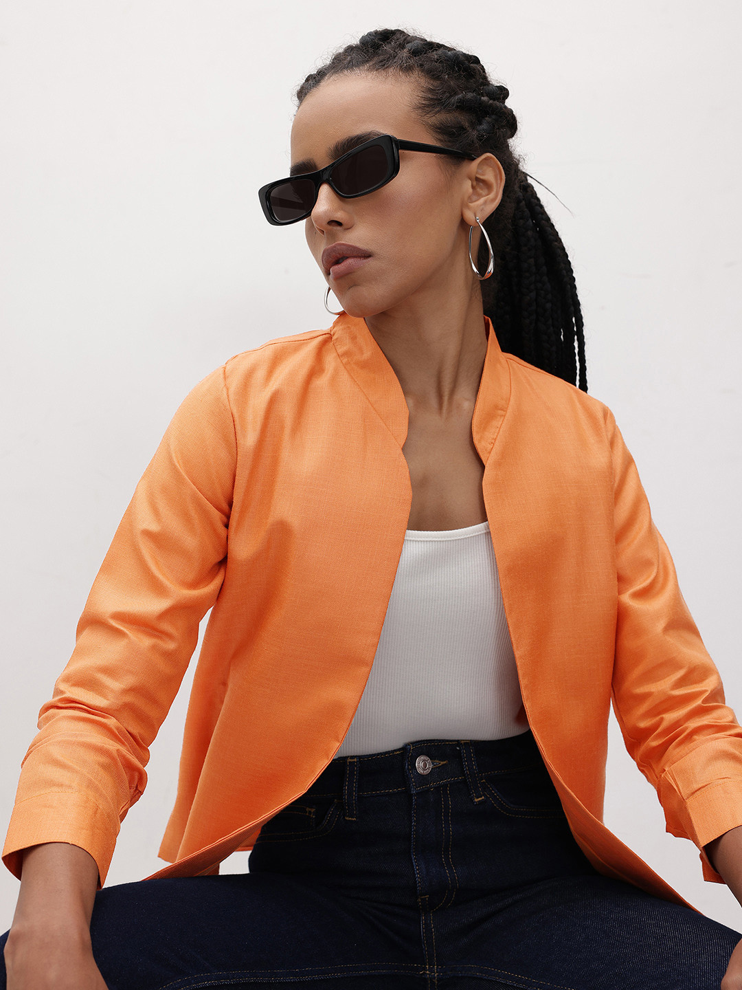 R.Code by The Roadster Life Co. Lightweight Open Front Jacket