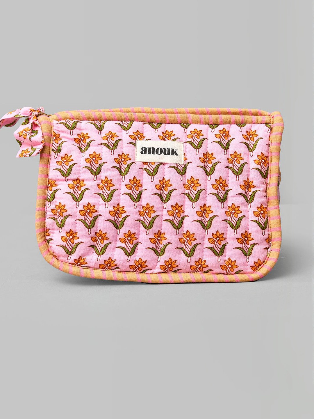 Anouk Women Quilted Triangle Makeup Pouch