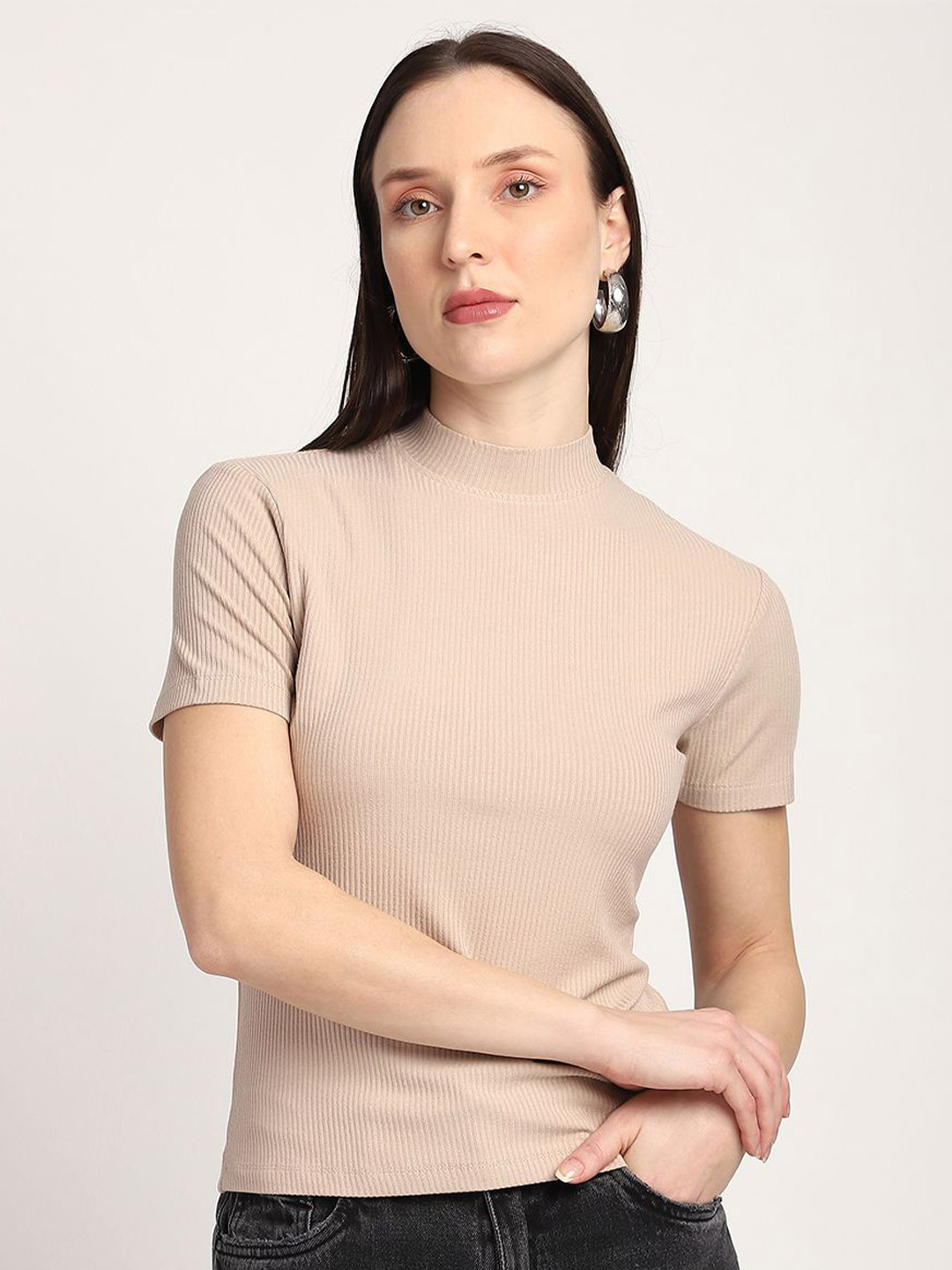 R&B Women Ribbed Cotton Top