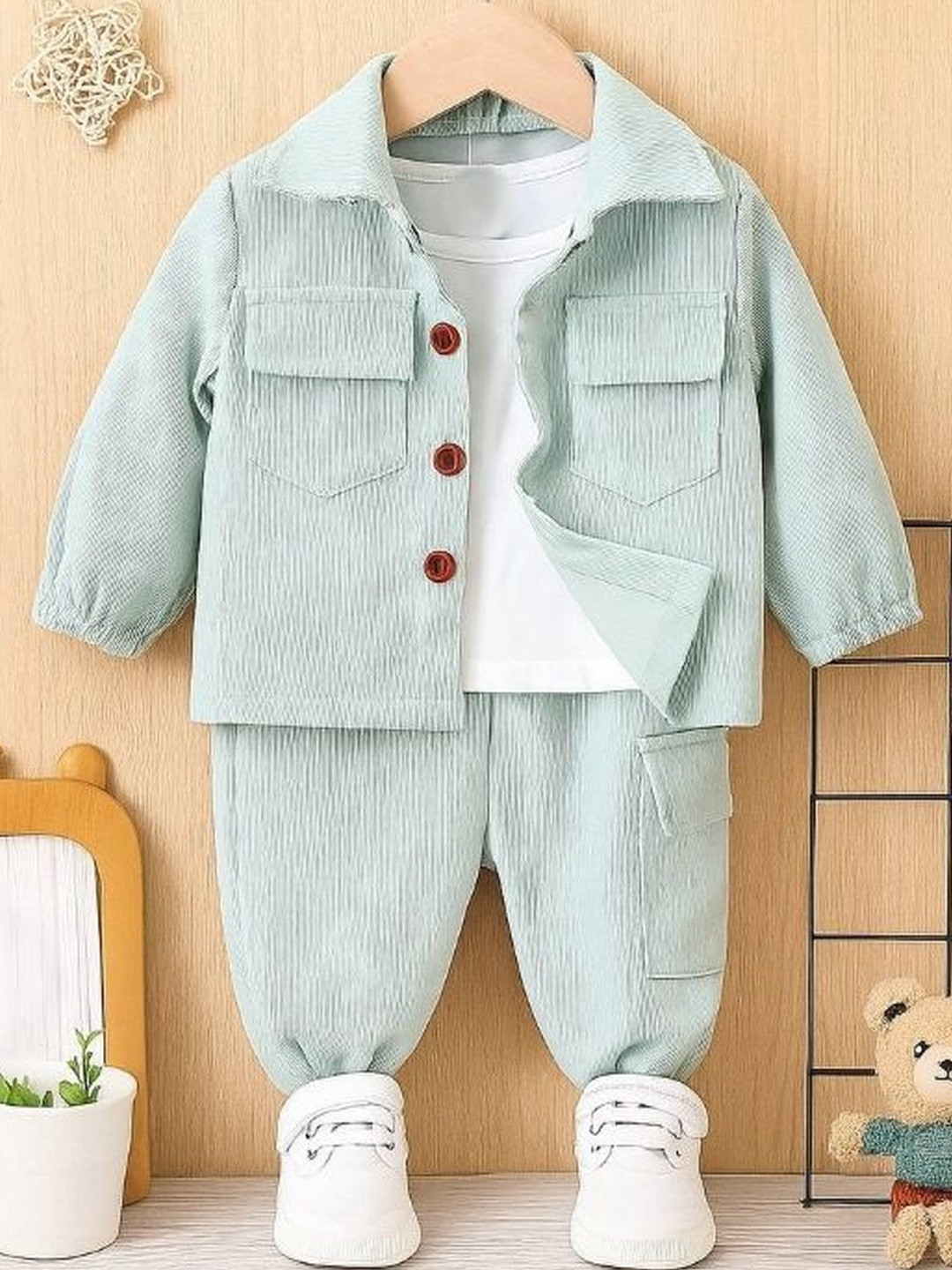 Ocvito Boys Pure Wool Shirt With Joggers