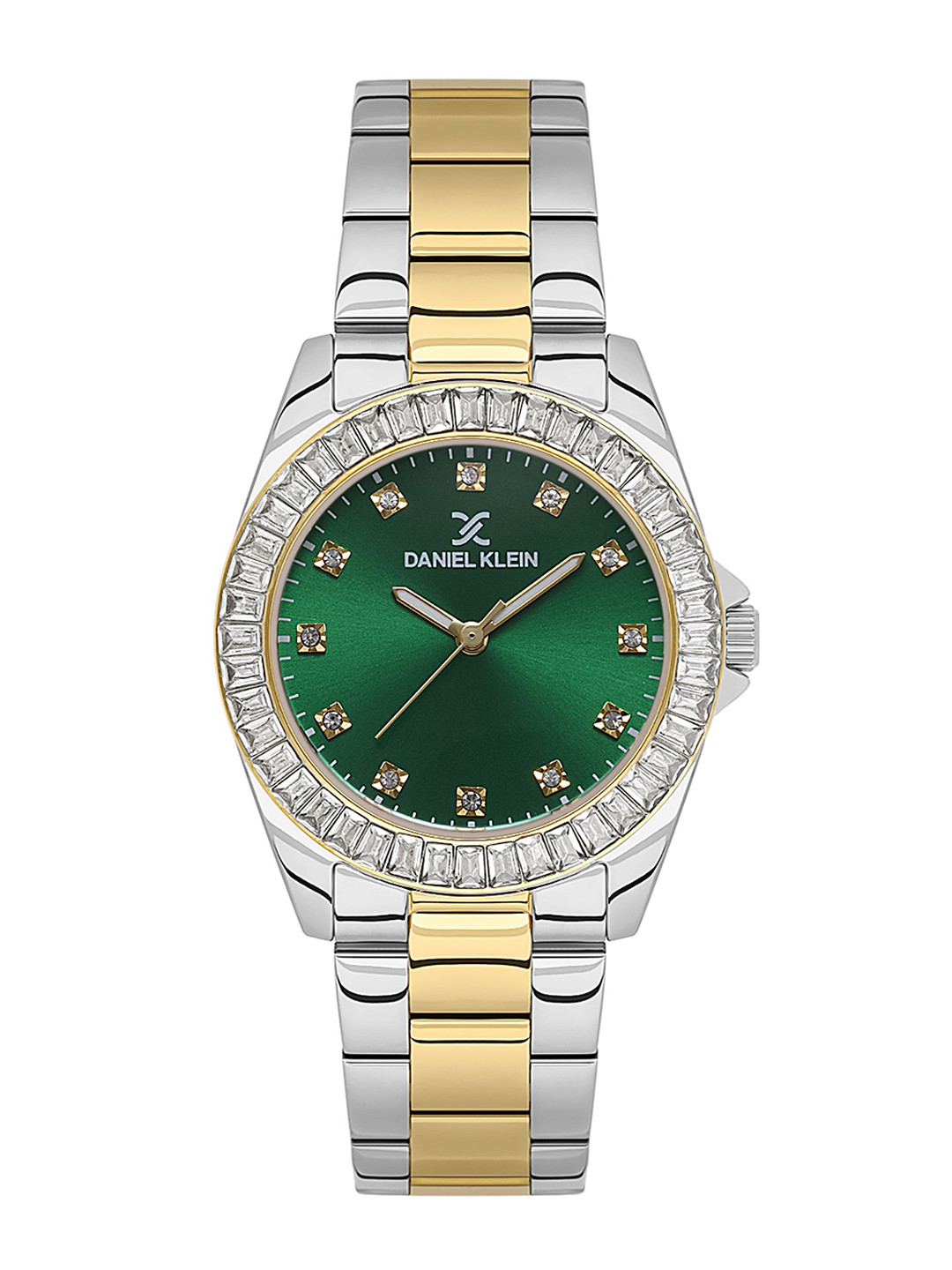 Daniel Klein Women Embellished Dial & Stainless Steel Straps Analogue Watch DK.1.13950-5