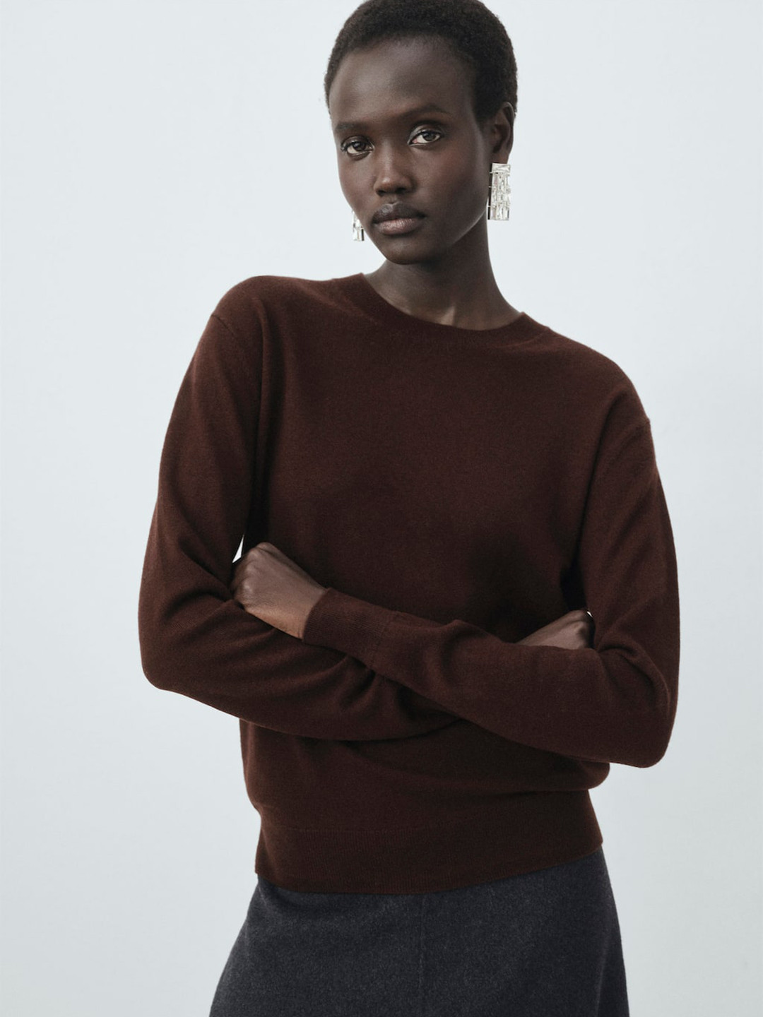 MANGO Pure Wool Pullover Sweater