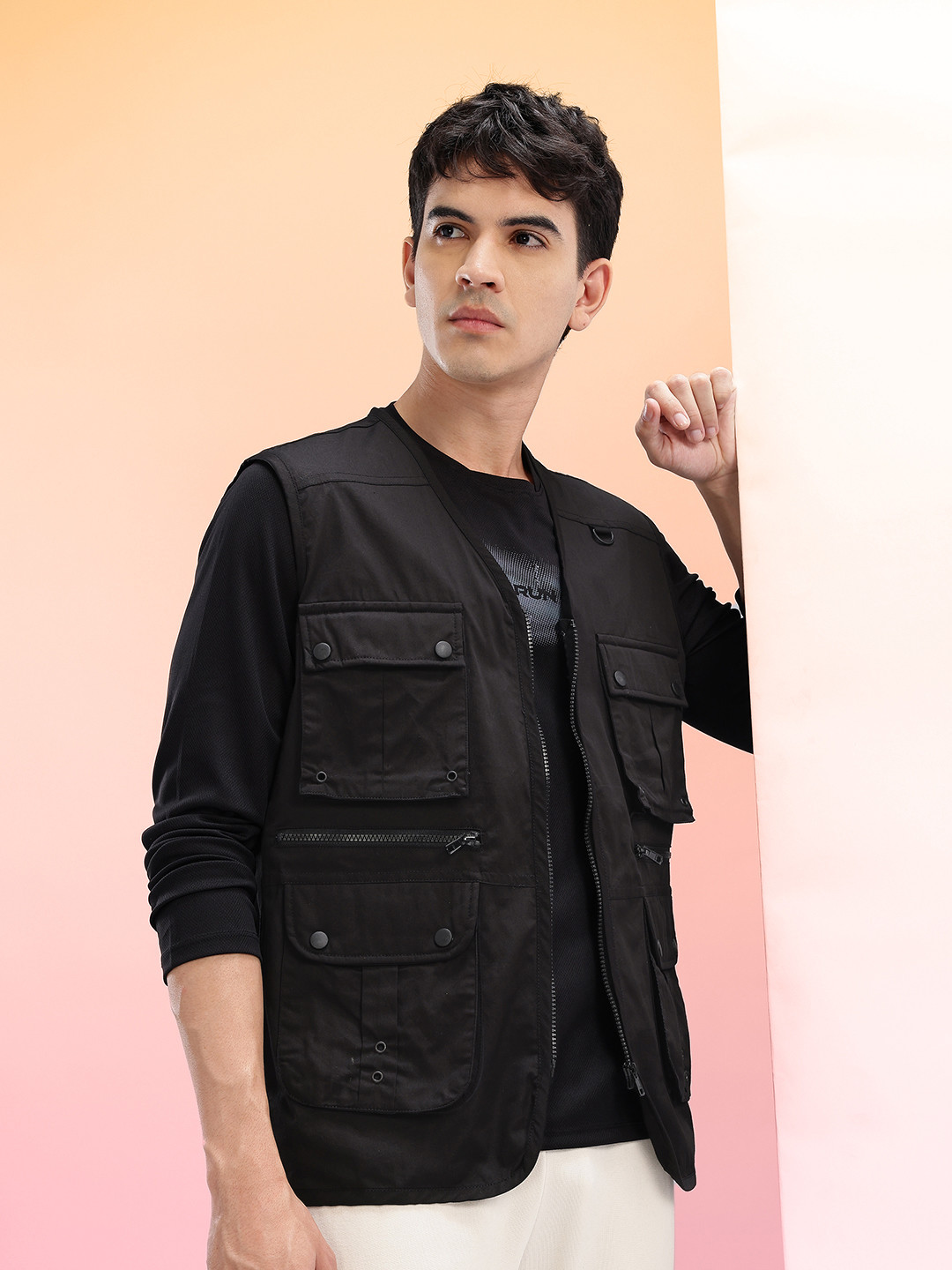 HRX by Hrithik Roshan Pure Cotton Utility Lifestyle Jacket