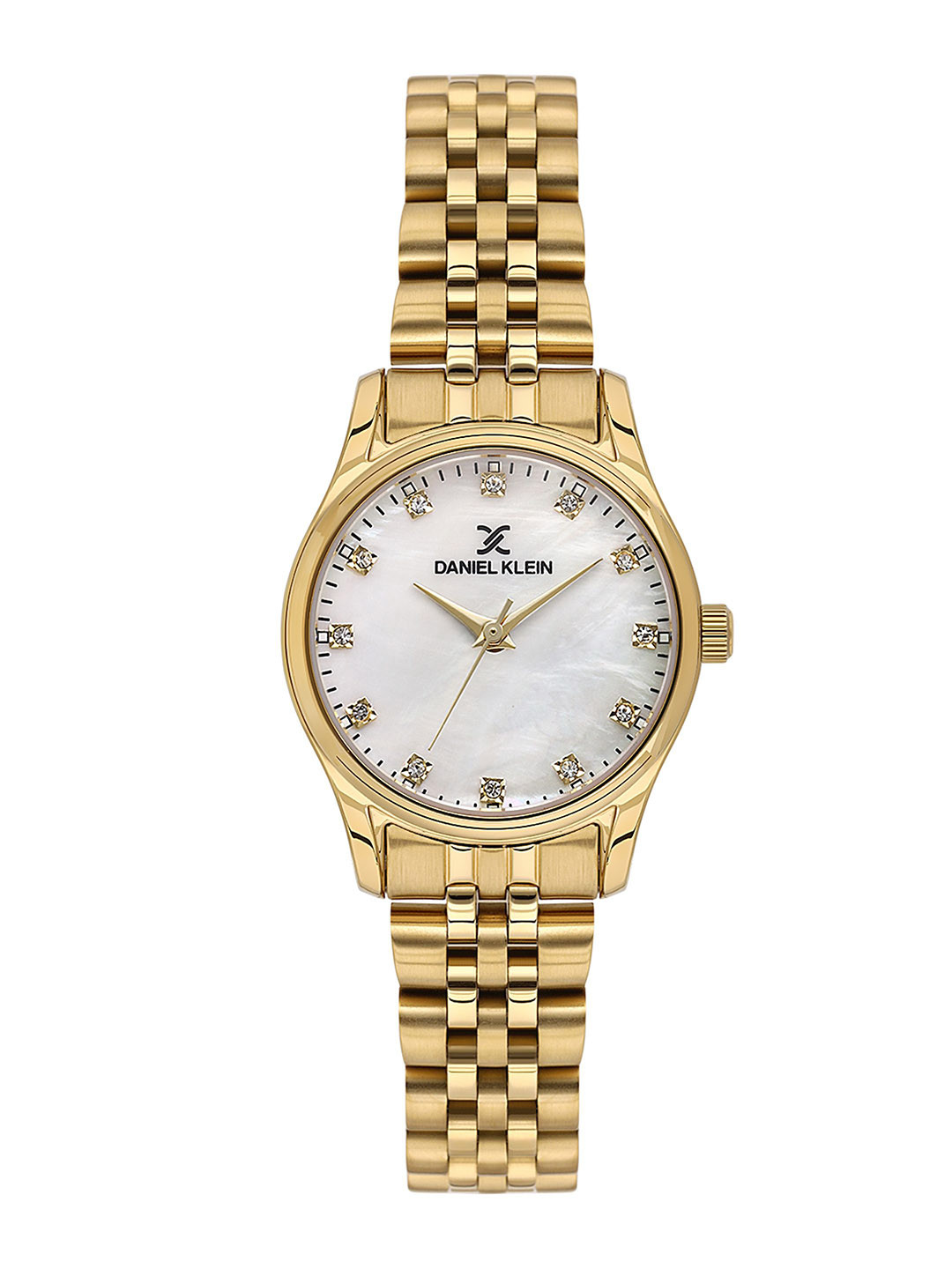 Daniel Klein Women Embellished Dial & Straps Analogue Automatic Watch DK.1.13914-3_N