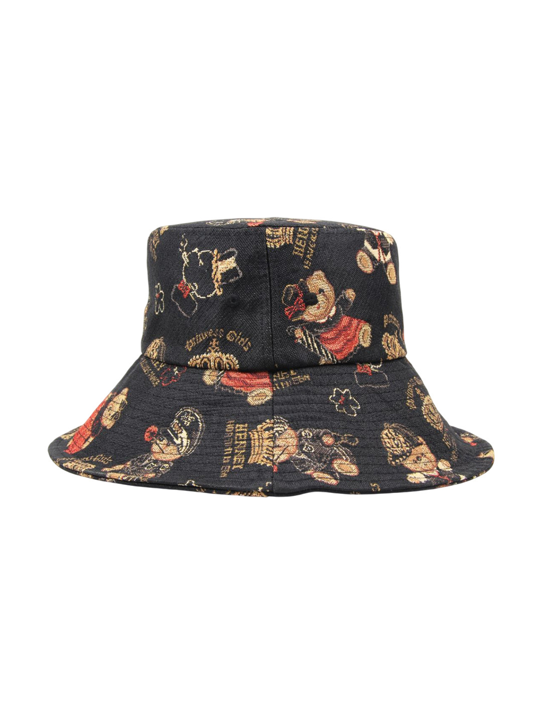 Henney Bear Printed Crown Bear Bucket Hat