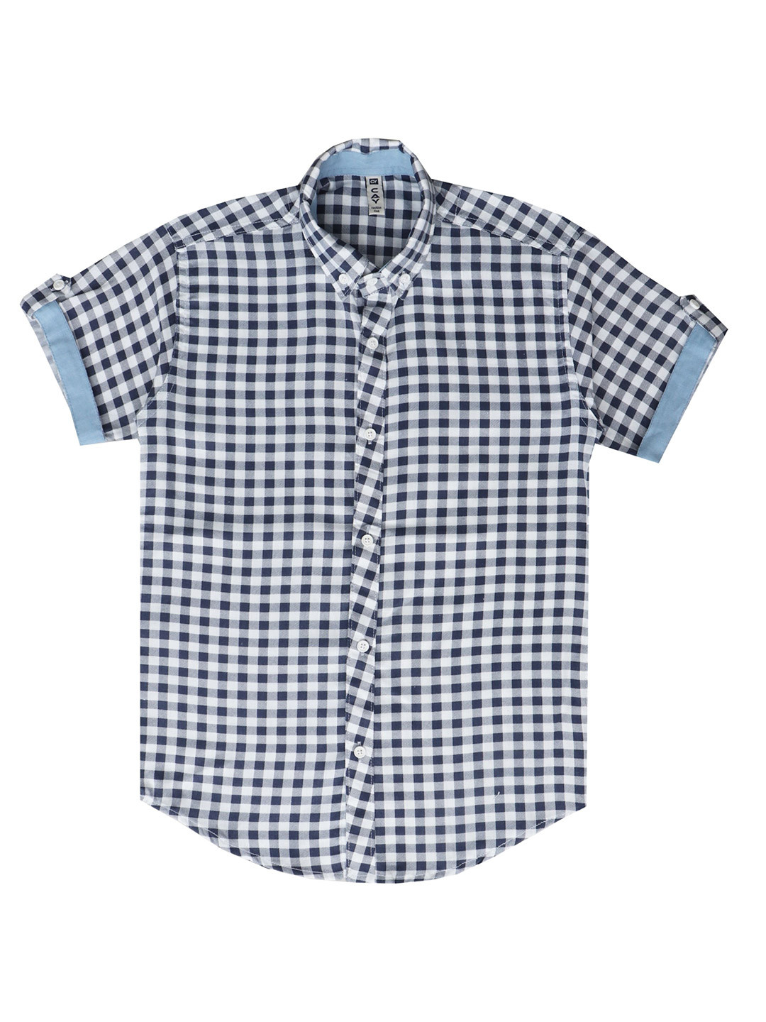 CAY Boys Standard Gingham Checked Cotton Casual Shirt