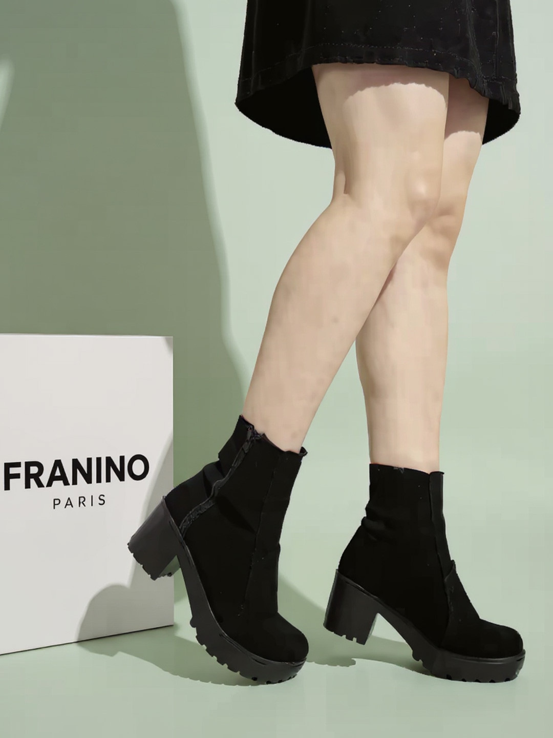 FRANINO PARIS Women Chunky Heel Ankle Boots