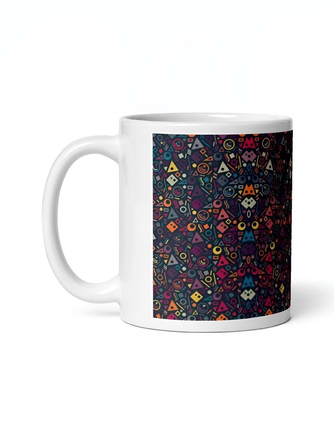 Mr UVD Navy Blue & Pink Graphic Printed Ceramic Glossy Mug 350 ml
