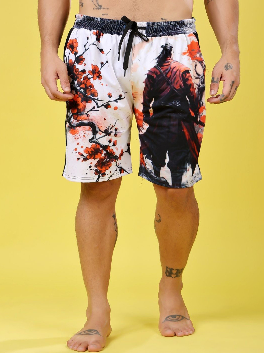 Flirty Soul Men Ninja Printed Dri-FIT Shorts