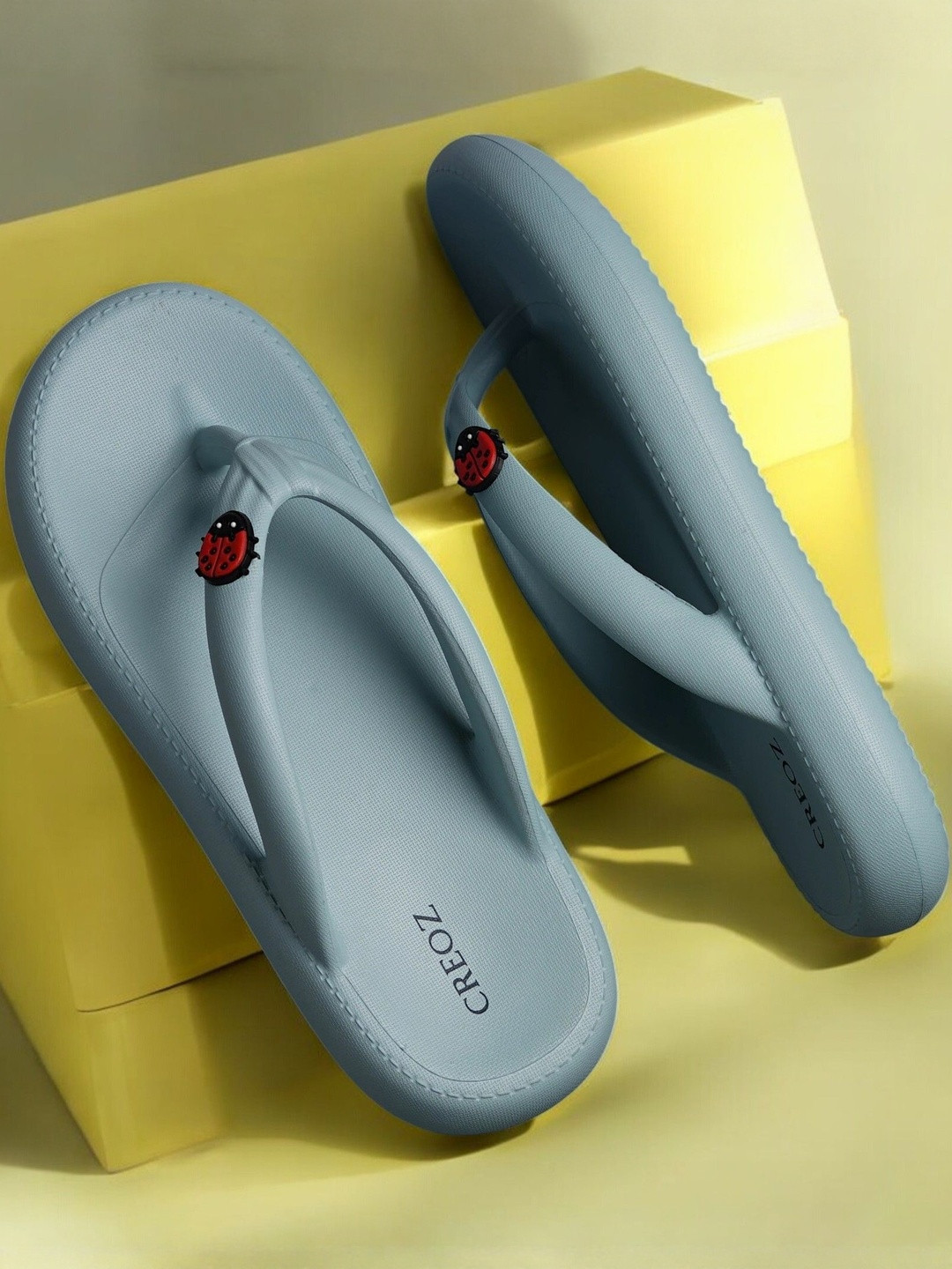 CREOZ THE BOUNCE Women Blue Open Toe EVA Slip-On