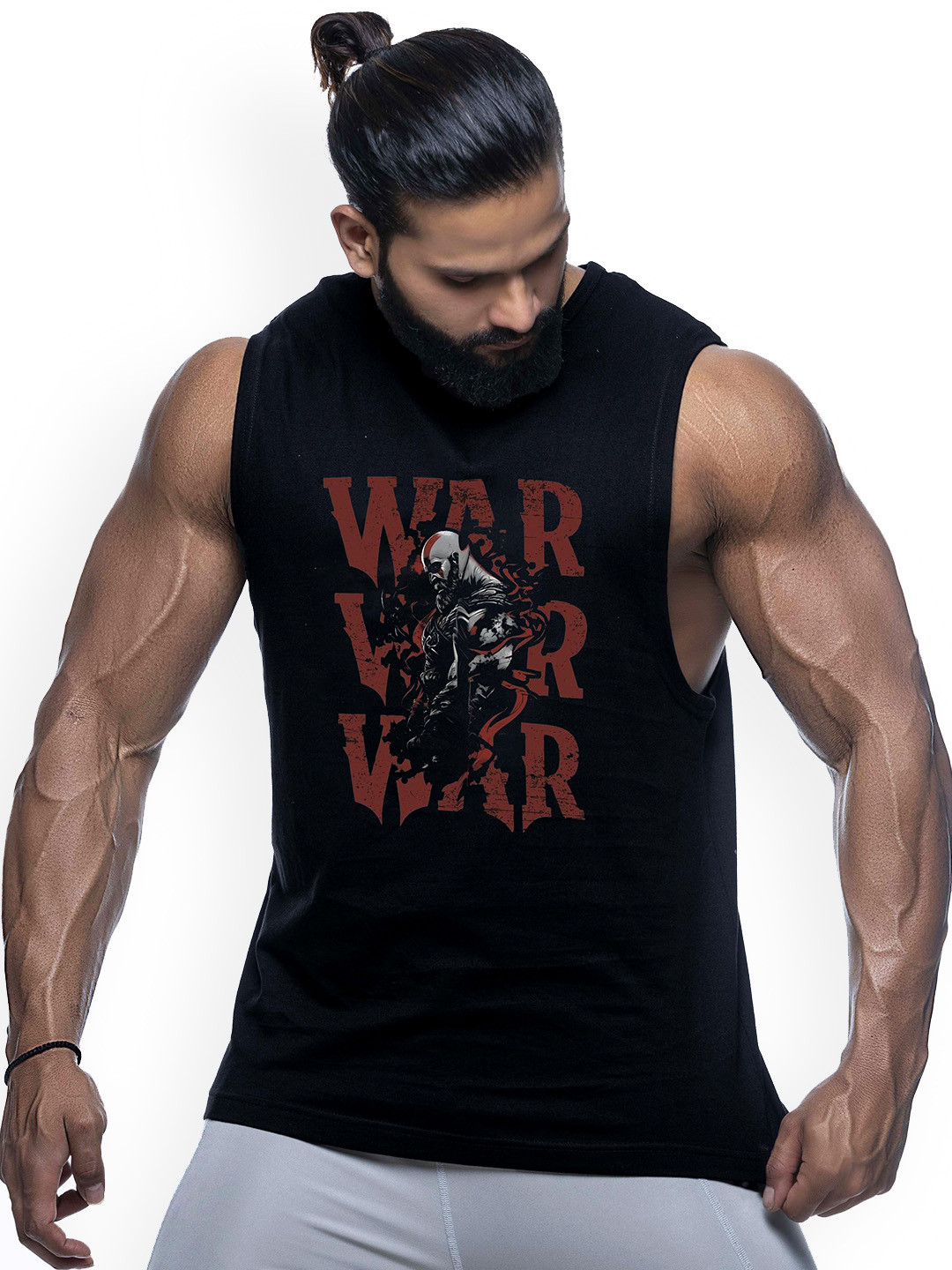 JUARI BE A GENTLEMAN Men Printed Pure Cotton Round Neck Lightweight Innerwear Vests
