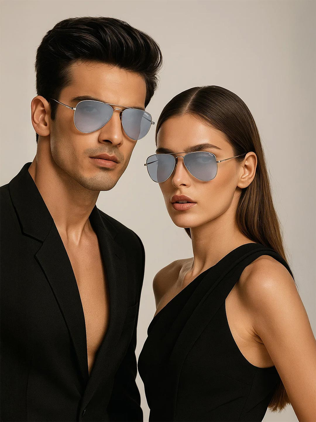 IDEE Unisex Aviator Sunglasses With UV Protected Lens IDS2500C47SG