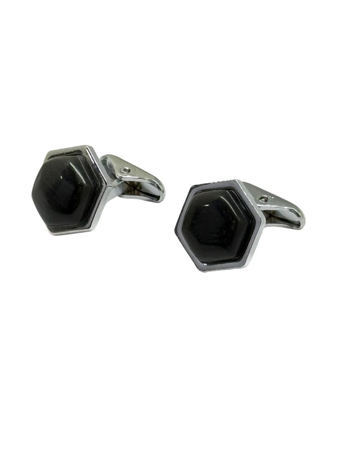 The Tie Hub Men Hexagon Stone Cufflink