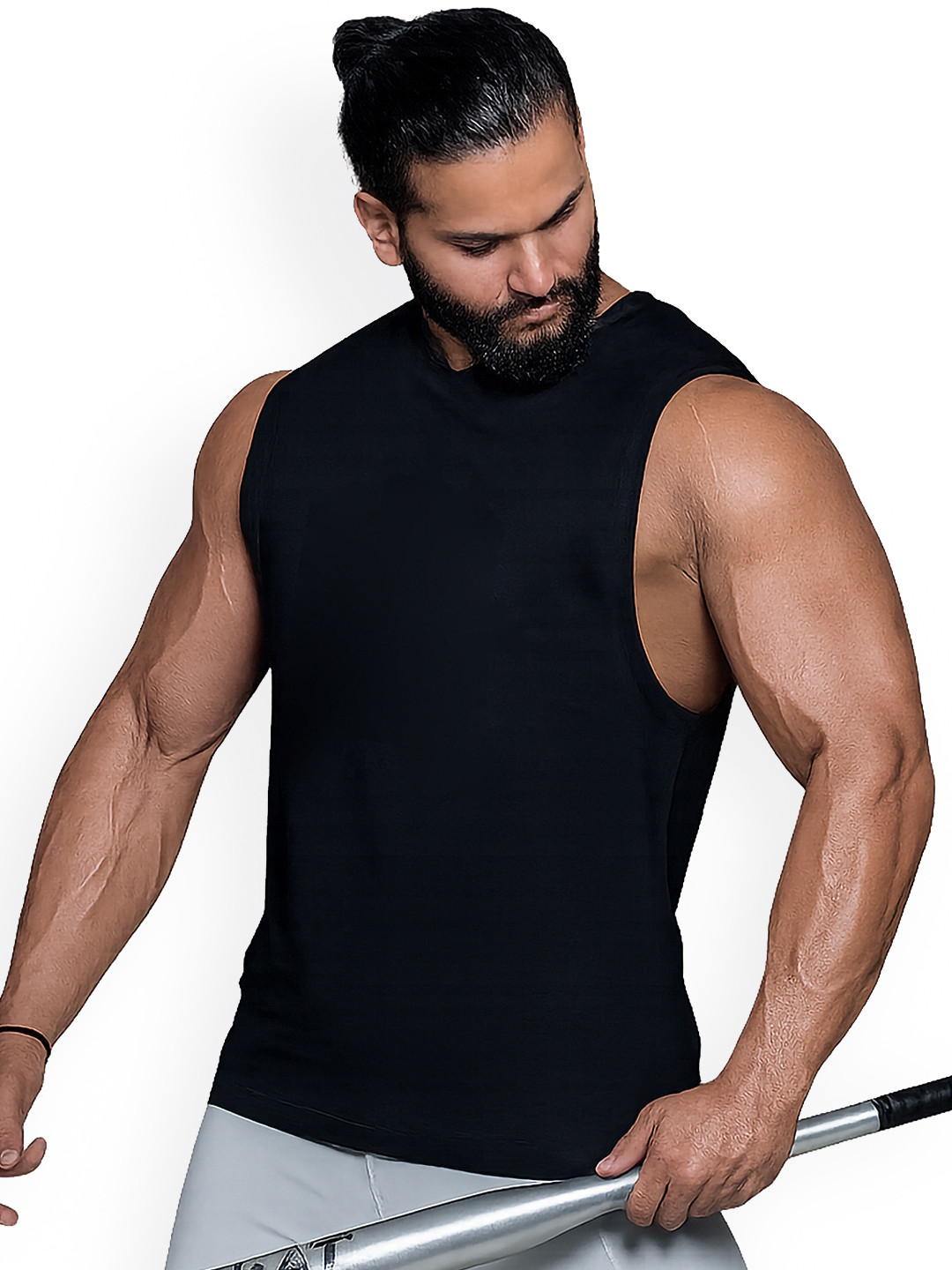 JUARI BE A GENTLEMAN Men Pure Cotton Round Neck Lightweight Gym Vest