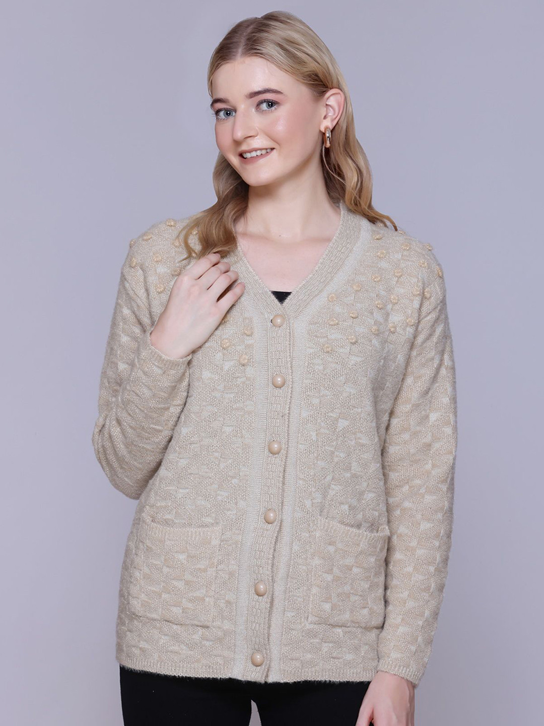 FIRST SLEEP Women Woollen Cardigan