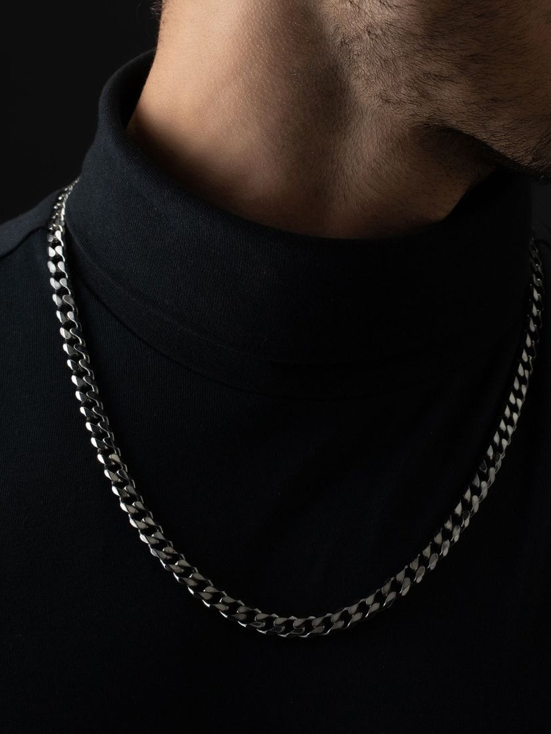 Crash.Club By CKC Men Silver Link Chain