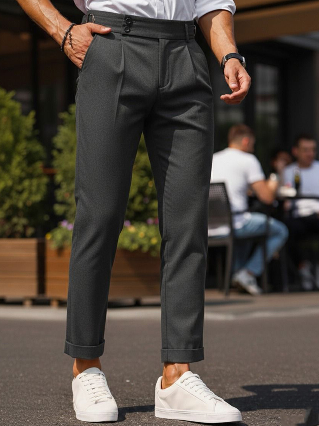 Next One Men Classic Slim Fit Korean Pants