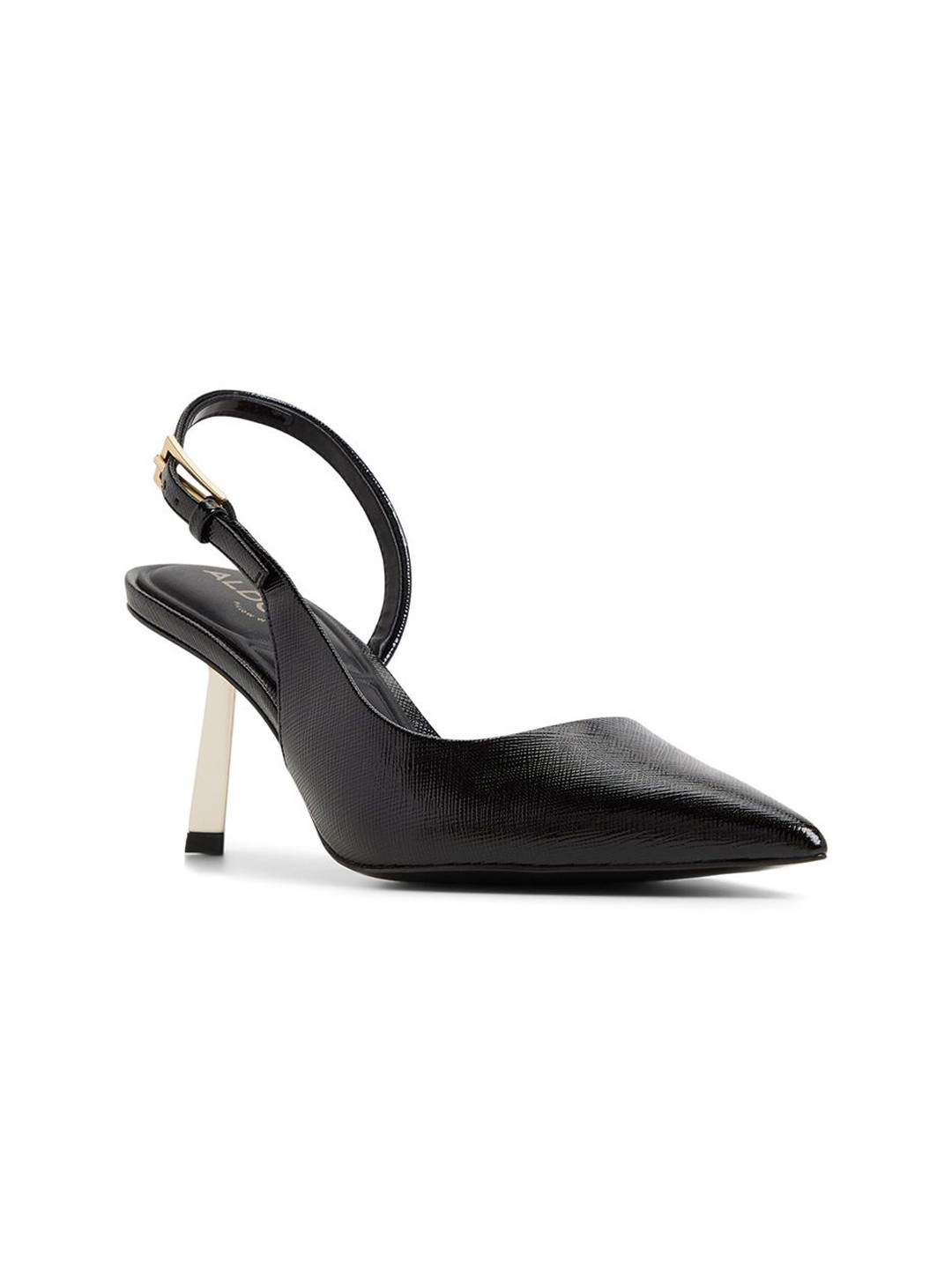 ALDO Women Textured Pointed Toe Stiletto Heel Pumps