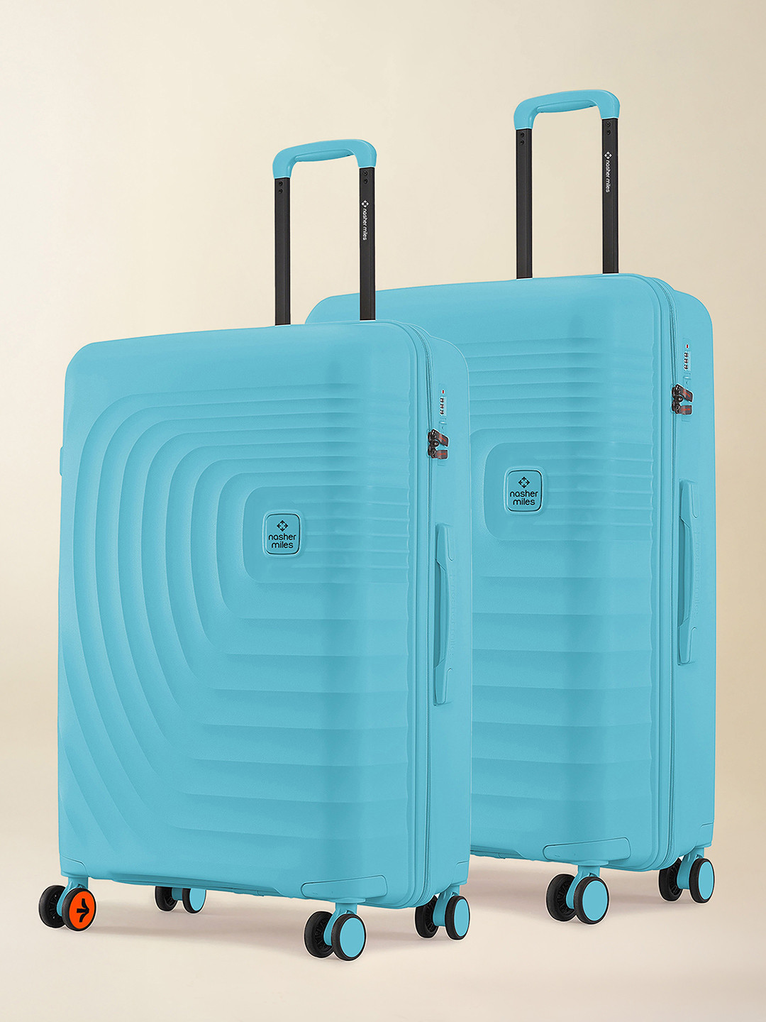 Nasher Miles Boston Polypropylene Medium-Large Teal Trolley Bags (65-75 cm)