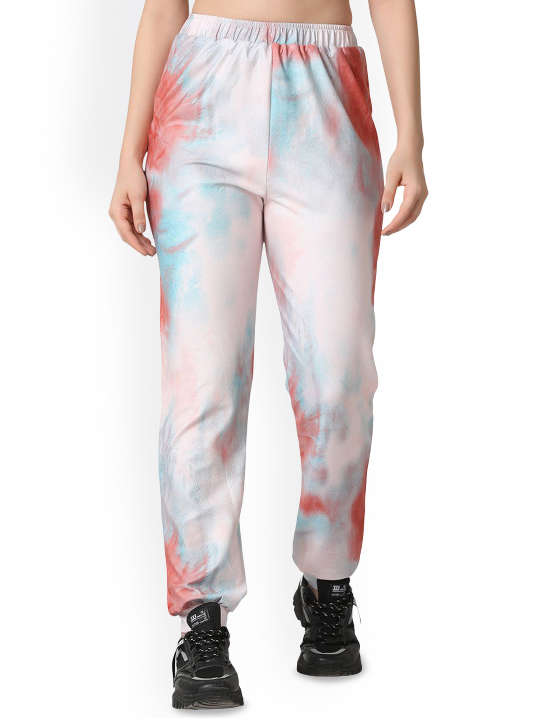 M&H Easy Women Printed High-Rise Trousers