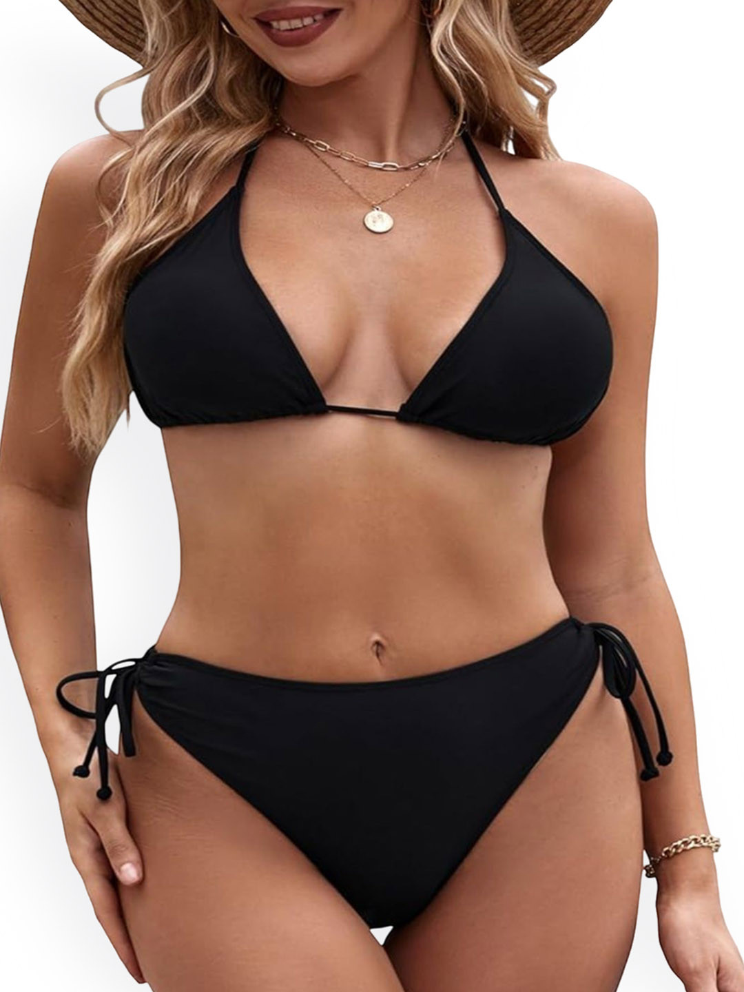 JO JO CREATION Halter-Neck Swim Bikini Set