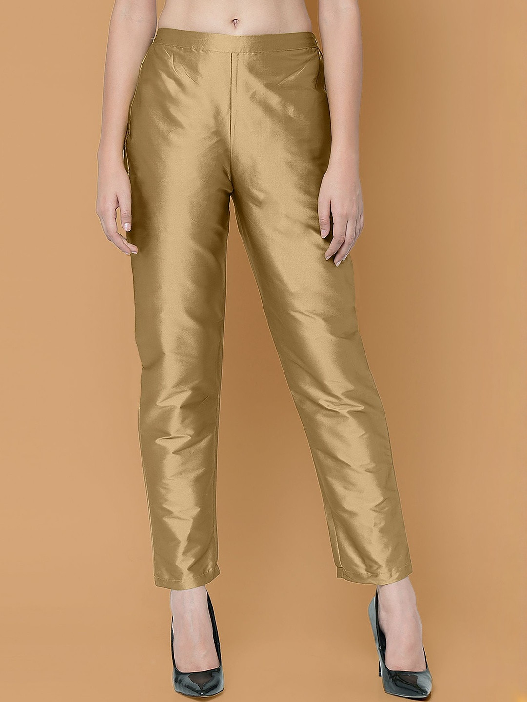 Moda Rapido Women Silk Trousers with Pockets