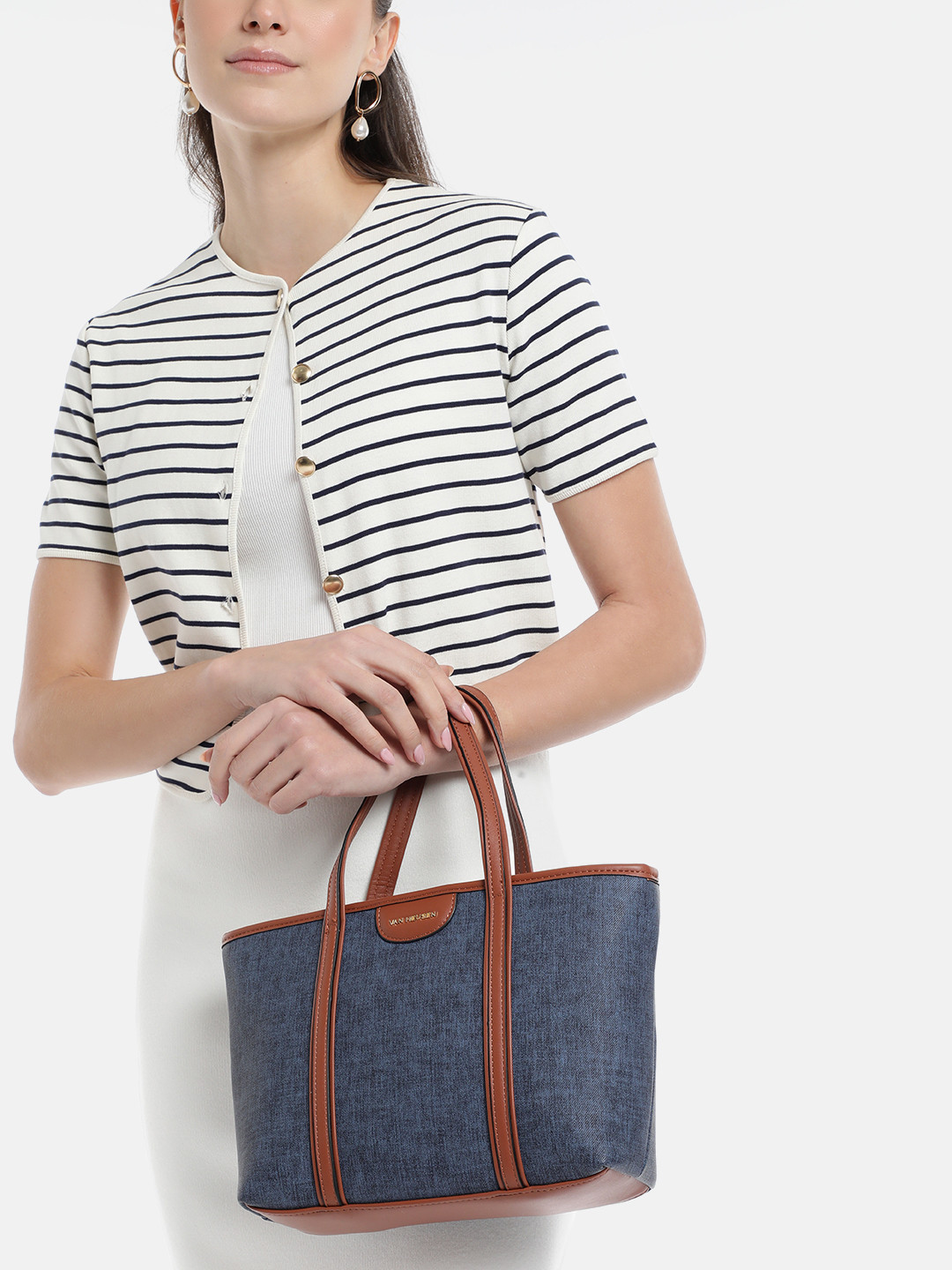 Van Heusen Demin Structured Shoulder Bag