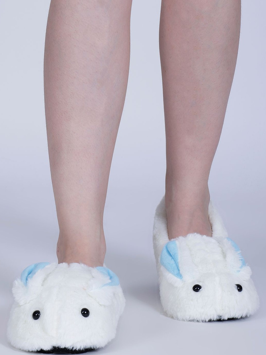 Dollar Women Rabbit Ears Detail Warm Winter Slippers Socks