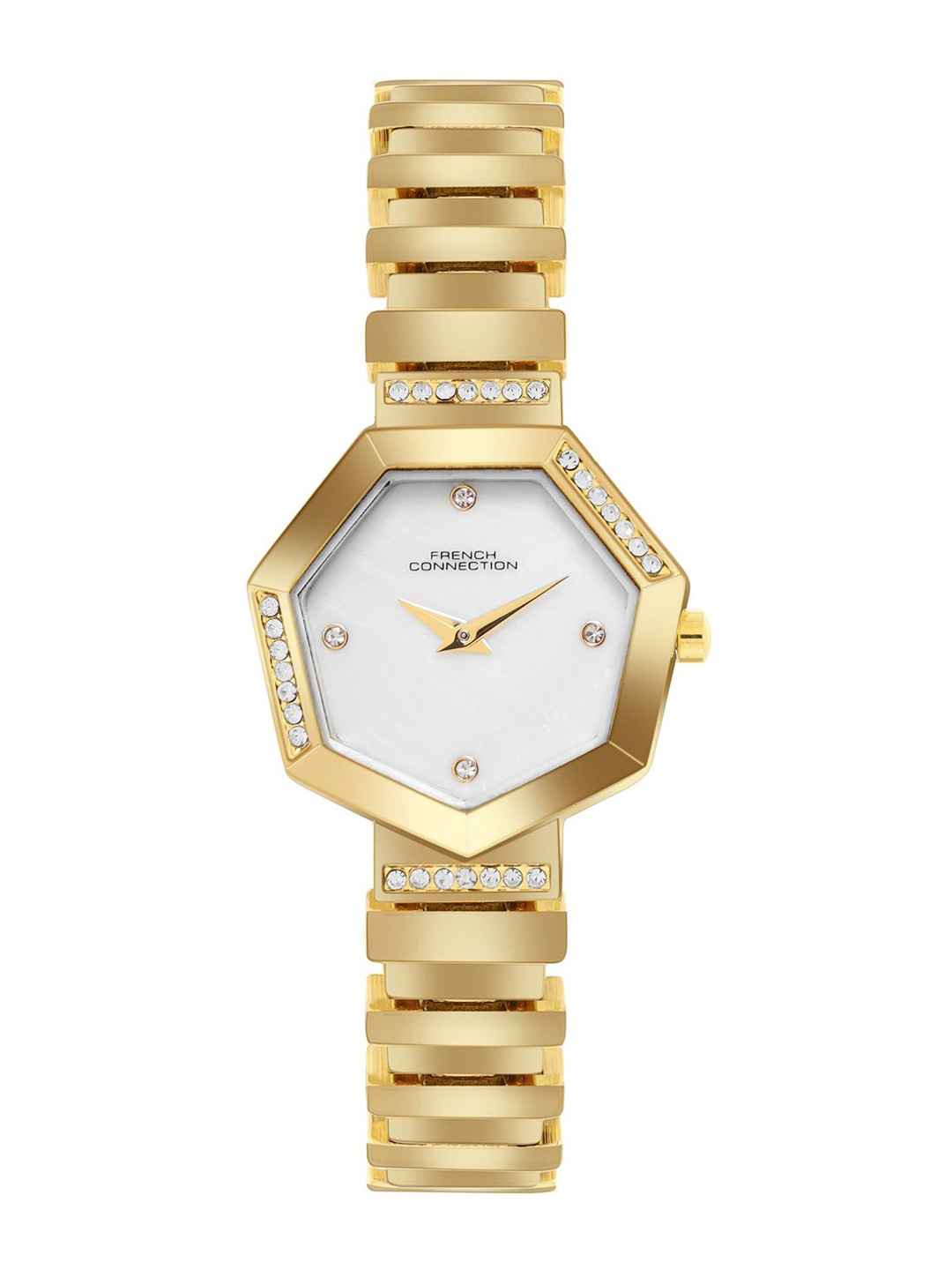 French Connection Mirava Women Mother of Pearl Dial & Bracelet Style Straps Analogue Watch