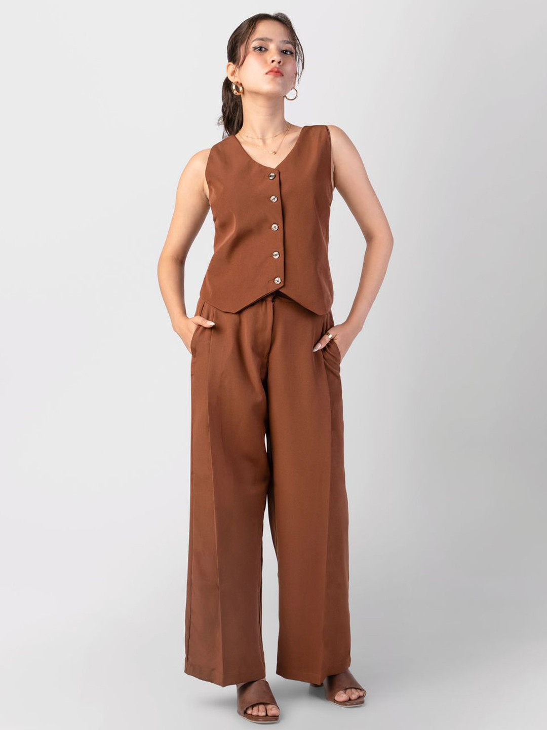 RareReach Sleeveless Waistcoat And Trousers
