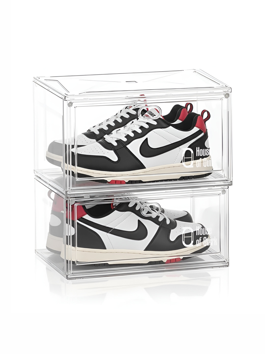 HOUSE OF QUIRK White 2 Pieces Super Strong Shoes Organisers