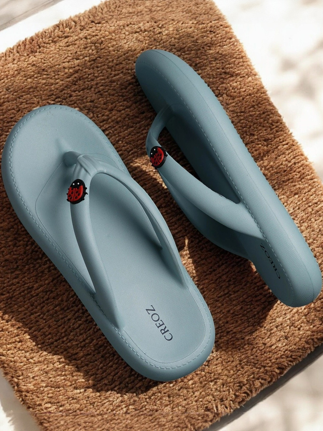CREOZ THE BOUNCE Women Blue Open Toe EVA Slip-On