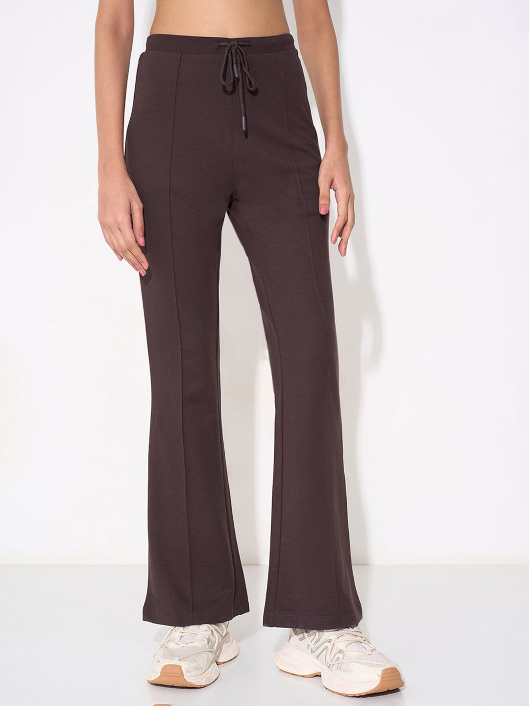 Ajile by Pantaloons Women Mid-Rise Bootcut Track Pants