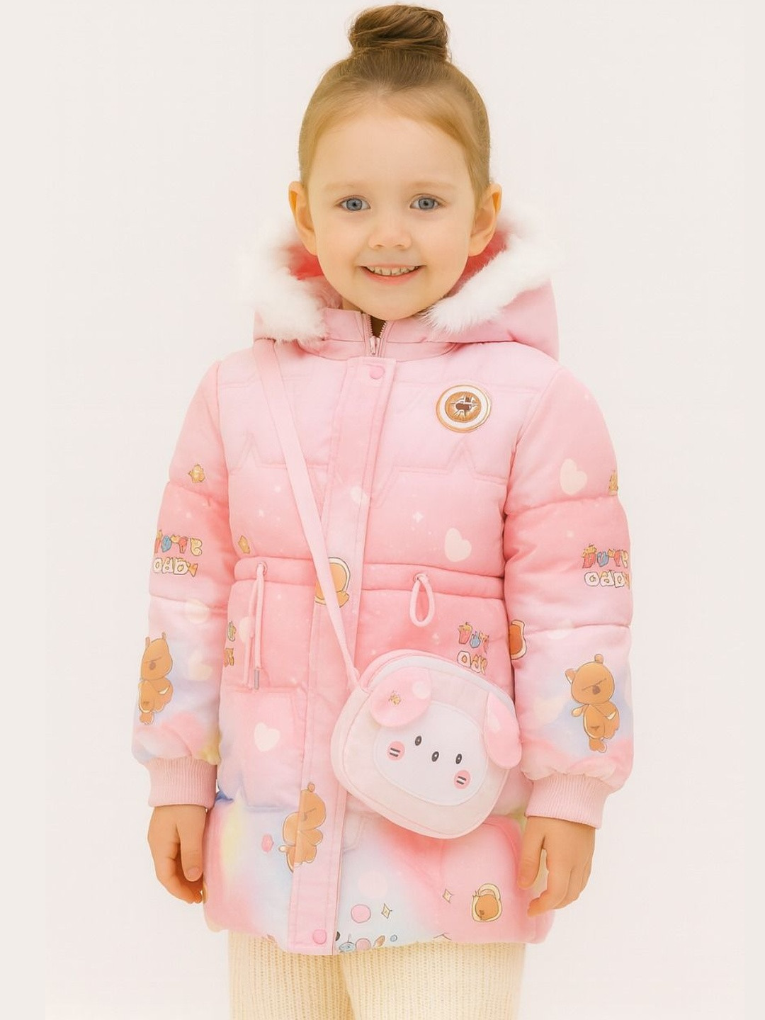 AIDAN PAUL Girls Water Resistant Quilted Jacket