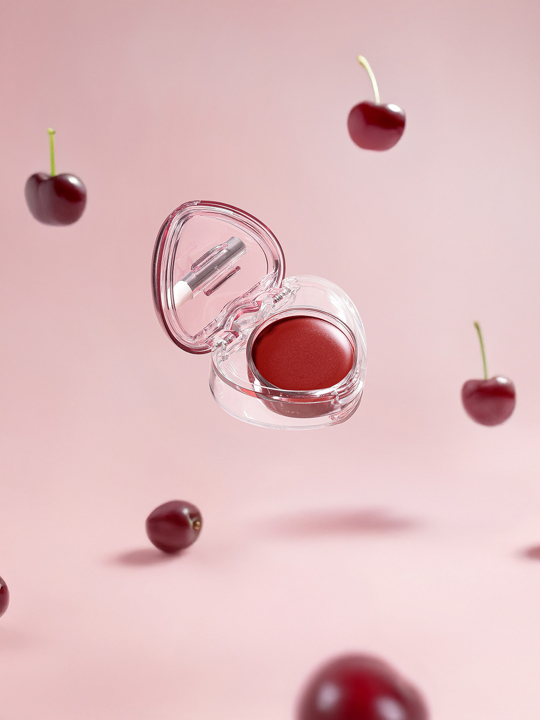 CUFFS N LASHES Sweet Heart Blur Pudding Lip & Cheek Mud - Cherry Cream 01