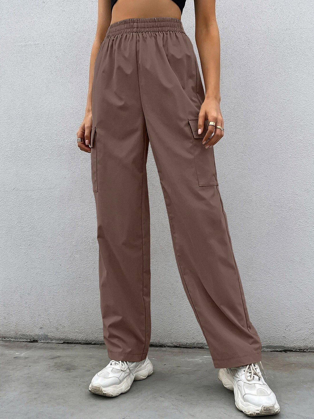 M&H Easy Women High-Rise Regular Fit Cragos Trousers