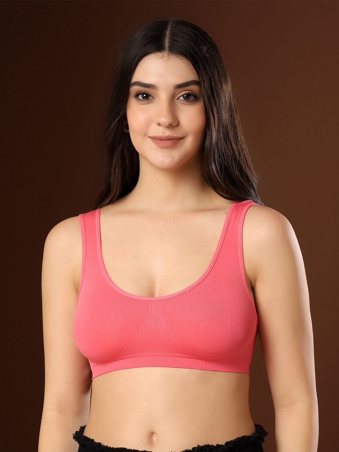 PAAVKI Full Coverage Cotton Bra SandoBra_Peach-Peach